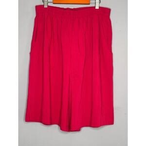 80s Briggs New York Red Knee High Shorts Size: 16